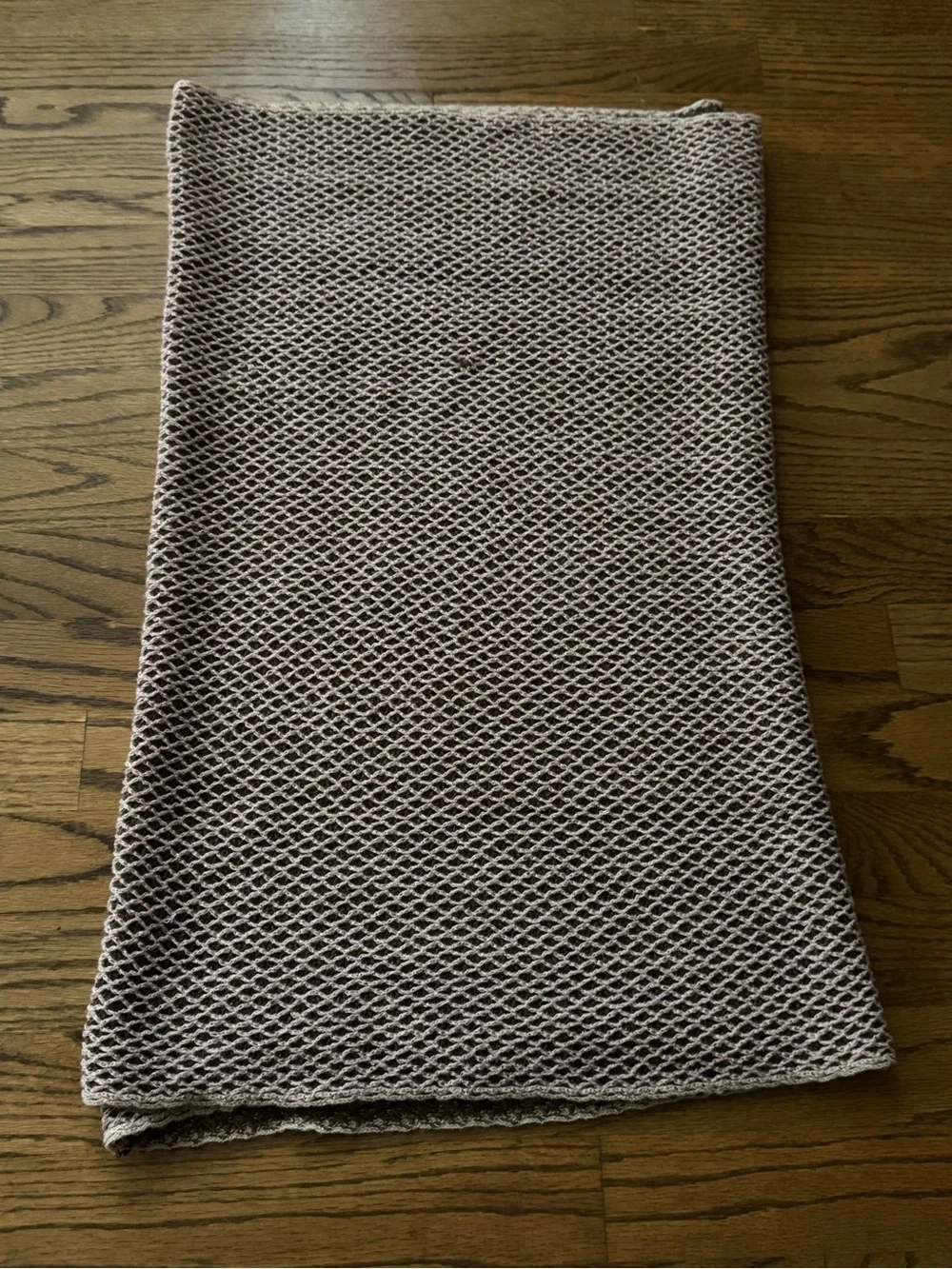 Light Mauve Knit Mesh Infinity Scarf - Women Accessories